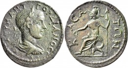 CILICIA. Casae. Gordian III, 238-244. Tetrassarion (Orichalcum, 32 mm, 13.44 g, 12 h). AY K M ANT ΓOPΔIANOC CЄBAC Laureate, draped and cuirassed bust ...