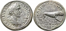 GALATIA. Ancyra. Commodus, 177-192. Pentassarion (Bronze, 32 mm, 24.00 g, 7 h). ΑΥΤ Κ Μ ΑΥΡ ΑΝΤ ΚΟΜΜΟΔΟϹ Laureate, draped and cuirassed bust of Commod...