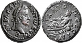 GALATIA. Pessinus. Antoninus Pius, 138-161. Assarion (Bronze, 21 mm, 7.11 g, 6 h). AY KA AΔP ANTⲰ ЄYCЄ Laureate head of Antoninus Pius to right. Rev. ...