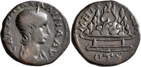 CAPPADOCIA. Caesaraea-Eusebia. Tranquillina, Augusta, 241-244. Diassarion (Bronze, 26 mm, 9.92 g, 12 h), RY 6 of Gordian III = 242/3. CA TPANKYΛΛINA A...