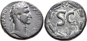 SYRIA, Seleucis and Pieria. Antioch. Nerva, 96-98. 'As' (Bronze, 29 mm, 18.05 g, 1 h). IMP CAESAR NERVA AVG III COS Laureate head of Nerva to right. R...