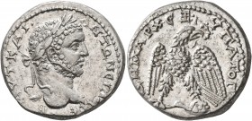 SYRIA, Seleucis and Pieria. Antioch. Caracalla, 198-217. Tetradrachm (Silver, 25 mm, 13.92 g, 12 h), 208-212 (probably circa 209-211). ΑΥΤ•ΚΑΙ••ΑΝΤΩΝЄ...