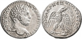 SYRIA, Seleucis and Pieria. Antioch. Caracalla, 198-217. Tetradrachm (Silver, 26 mm, 12.00 g, 12 h), 208-212 (probably circa 212). •ΑΥΤ•ΚΑΙ•ΑΝΤΩΝЄΙΝΟC...