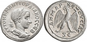 SYRIA, Seleucis and Pieria. Antioch. Gordian III, 238-244. Tetradrachm (Billon, 27 mm, 11.63 g, 1 h), 238-240. ΑΥΤΟΚ Κ Μ ΑΝΤ ΓΟΡΔΙΑΝΟC CЄΒ Laureate, d...