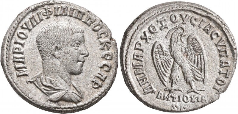 SYRIA, Seleucis and Pieria. Antioch. Philip II, as Caesar, 244-247. Tetradrachm ...