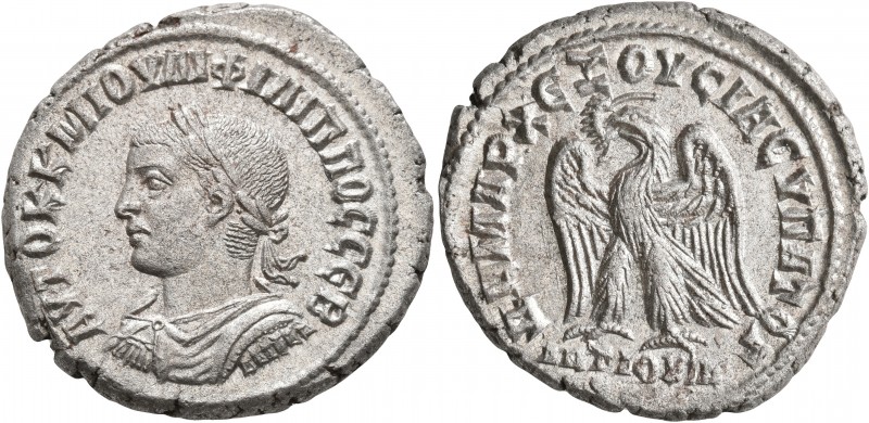 SYRIA, Seleucis and Pieria. Antioch. Philip II, 247-249. Tetradrachm (Billon, 26...