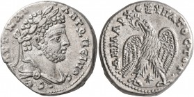 SYRIA, Seleucis and Pieria. Laodicea ad Mare. Caracalla, 198-217. Tetradrachm (Silver, 26 mm, 13.80 g, 1 h), 212-213. •AYT•KAI••ANTΩNЄINOC•CЄ Laureate...