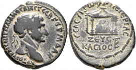 SYRIA, Seleucis and Pieria. Seleucia Pieria. Trajan, 98-117. Tetrassarion (Bronze, 27 mm, 11.37 g, 12 h). ΑΥΤΟΚΡ ΚΑΙС ΝЄΡ ΤΡΑΙΑΝΟС ΑΡΙСΤ СЄΒ ΓЄΡΜ ΔΑΚ ...