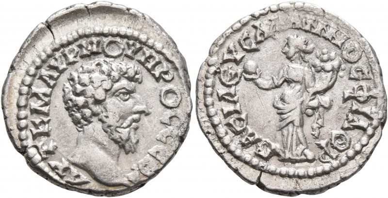 MESOPOTAMIA. Edessa. Lucius Verus, 161-169. Drachm (Silver, 19 mm, 3.59 g, 7 h),...