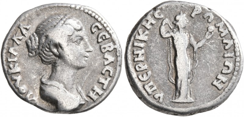 MESOPOTAMIA. Edessa (?). Lucilla, Augusta, 164-182. Drachm (Silver, 17 mm, 3.20 ...