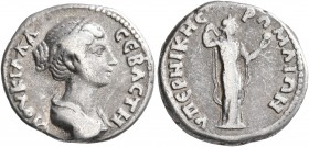 MESOPOTAMIA. Edessa (?). Lucilla, Augusta, 164-182. Drachm (Silver, 17 mm, 3.20 g, 11 h), 167-169. ΛOYKIΛΛA CЄBACTH Draped bust of Lucilla to right. R...