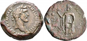EGYPT. Alexandria. Antoninus Pius, 138-161. Drachm (Bronze, 36 mm, 27.27 g, 12 h), RY 11 = 147/8. ΑΥΤ Κ Τ ΑΙΛ ΑΔΡ ANTωNINOC CЄB ЄYC Laureate head of A...