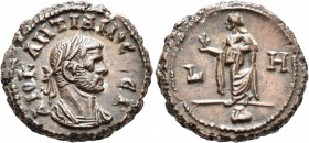 EGYPT. Alexandria. Diocletian, 284-305. Tetradrachm (Bronze, 20 mm, 7.10 g, 12 h), RY 8 = 291-292. ΔIOKΛHTIANOC CЄB Laureate and cuirassed bust of Dio...