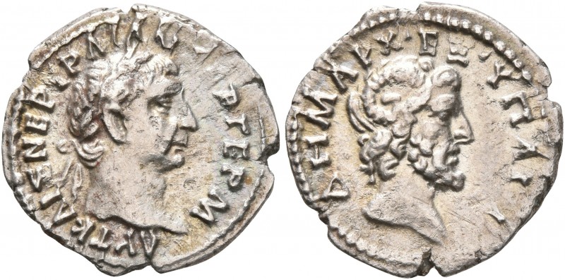 CYRENAICA. Cyrene. Trajan, 98-117. Hemidrachm (Silver, 16 mm, 1.70 g, 7 h), 100....