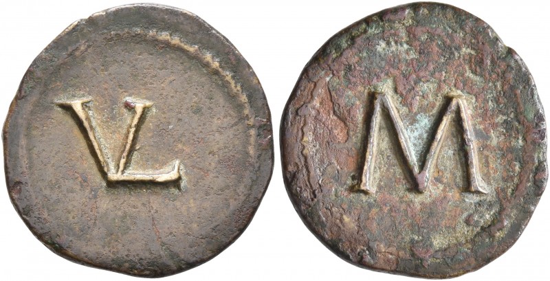 Anonymous issues, early to mid 1st century AD. Tessera (Orichalcum, 16 mm, 2.11 ...