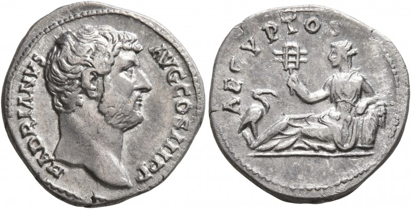 Hadrian, 117-138. Denarius (Silver, 18 mm, 3.20 g, 7 h), Rome, circa 130-133. HA...