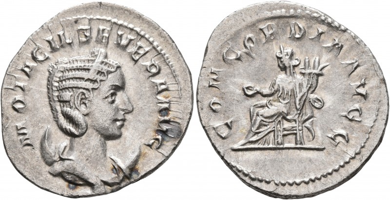 Otacilia Severa, Augusta, 244-249. Antoninianus (Silver, 23 mm, 3.40 g, 5 h), Ro...