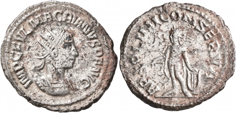 Macrianus, usurper, 260-261. Antoninianus (Silvered bronze, 21 mm, 3.47 g, 6 h),...