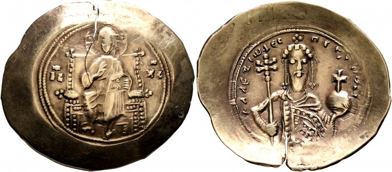 Alexius I Comnenus, 1081-1118. Histamenon (Electrum, 31 mm, 4.38 g, 6 h), Consta...