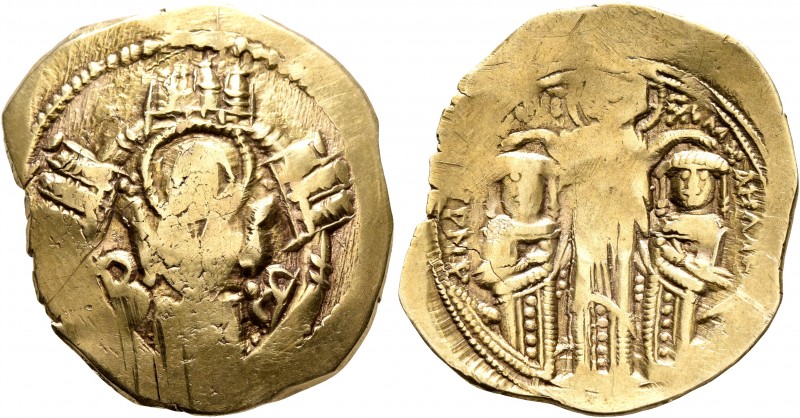 Andronicus II Palaeologus, with Michael IX, 1282-1328. Hyperpyron (Electrum, 27 ...