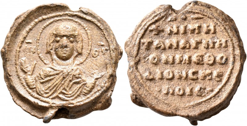 Niketas Methodios, 11th century. Seal (Lead, 24 mm, 11.70 g, 12 h). MHP -ΘV The ...