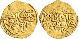 ISLAMIC, Ottoman Empire. Mehmed III, AH 1003-1012 / AD 1595-1603. Sultani (Gold, 20 mm, 3.38 g, 1 h), Qustantiniya, AH 1003 = AD 1595. Damali 13-K-A1k...