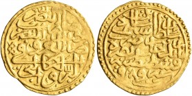 ISLAMIC, Ottoman Empire. Salim I Yavuz ('the Grim'), AH 918-926 / AD 1512-1520. Sultani (Gold, 20 mm, 3.48 g, 5 h), Qustantiniya, AH 918 = AD 1512. Pe...