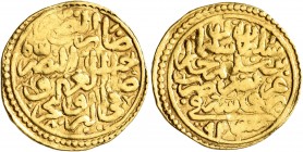 ISLAMIC, Ottoman Empire. Sulayman I Qanuni ('the Lawgiver'), AH 926-974 / AD 1520-1566. Sultani (Gold, 21 mm, 3.48 g, 8 h), Brusa (Bursa), AH 926 = AD...