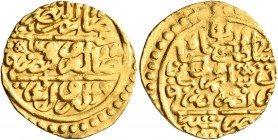 ISLAMIC, Ottoman Empire. Sulayman I Qanuni ('the Lawgiver'), AH 926-974 / AD 1520-1566. Sultani (Gold, 20 mm, 3.46 g, 9 h), Misr, AH 926 = AD 1520. Pe...