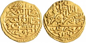 ISLAMIC, Ottoman Empire. Sulayman I Qanuni ('the Lawgiver'), AH 926-974 / AD 1520-1566. Sultani (Gold, 19 mm, 3.51 g, 1 h), Misr, AH 926 = AD 1520. Pe...