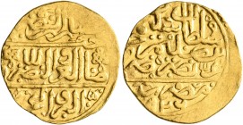 ISLAMIC, Ottoman Empire. Sulayman I Qanuni ('the Lawgiver'), AH 926-974 / AD 1520-1566. Sultani (Gold, 20 mm, 3.46 g, 6 h), Misr, AH 926 = AD 1520. Pe...