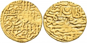 ISLAMIC, Ottoman Empire. Sulayman I Qanuni ('the Lawgiver'), AH 926-974 / AD 1520-1566. Sultani (Gold, 19 mm, 3.23 g, 5 h), Misr, AH 942 = AD 1535/6. ...