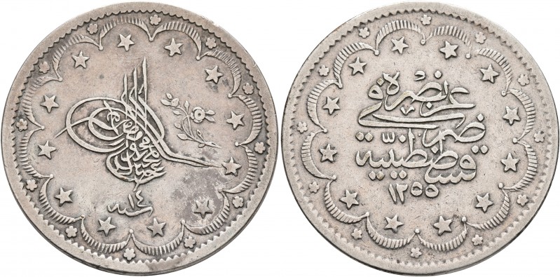 ISLAMIC, Ottoman Empire. 'Abd al-Majid I, AH 1255-1277 / AD 1839-1861. 20 Kurush...