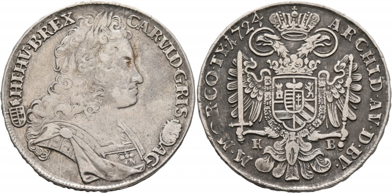 AUSTRIA. Holy Roman Empire. Karl VI, Emperor, 1711-1740. Taler (Silver, 40 mm, 2...