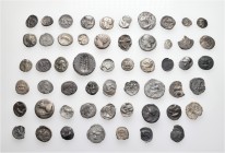 A lot containing 55 silver coins. All: Magna Graecia. Fine to very fine. LOT SOLD AS IS, NO RETURNS. 55 coins in lot.


From a Swiss collection, fo...