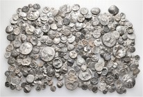 A lot containing 434 silver coins. All: Greek. Fine to good very fine. LOT SOLD AS IS, NO RETURNS. 434 coins in lot.