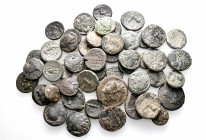 A lot containing 50 bronze coins. All: Greek. Fine to about very fine. LOT SOLD AS IS, NO RETURNS. 50 coins in lot.


From the old stock of a well-...