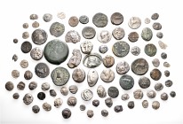 A lot containing 18 silver and 70 bronze coins. All: Greek. Fine to about very fine. LOT SOLD AS IS, NO RETURNS. 88 coins in lot.


From the old st...