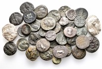 A lot containing 9 silver and 33 bronze coins. All: Greek. Fine to about very fine. LOT SOLD AS IS, NO RETURNS. 42 coins in lot.


From the old sto...