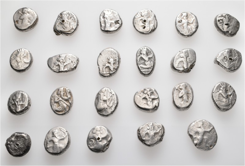 A lot containing 23 silver coins. All: Persian Sigloi. Fine to very fine. LOT SO...