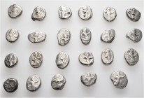 A lot containing 23 silver coins. All: Persian Sigloi. Fine to very fine. LOT SOLD AS IS, NO RETURNS. 23 coins in lot.