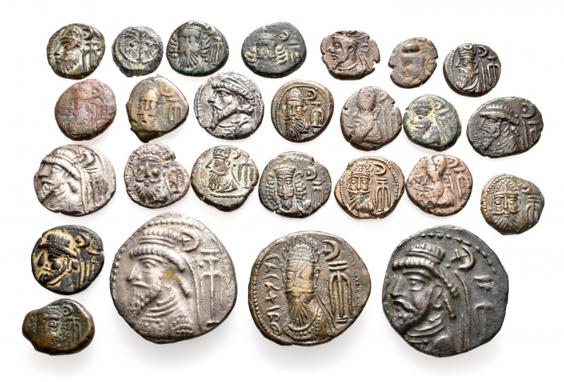 A lot containing 3 silver and 23 bronze coins. All: Kings of Elymais. Fine to go...
