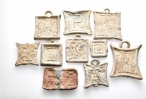 A lot containing 10 lead weights. All: Greek. Fine to very fine. LOT SOLD AS IS, NO RETURNS. 10 items in lot.