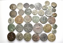 A lot containing 36 bronze coins. All: Roman Provincial. Fine to about very fine. LOT SOLD AS IS, NO RETURNS. 36 coins in lot.


From the old stock...
