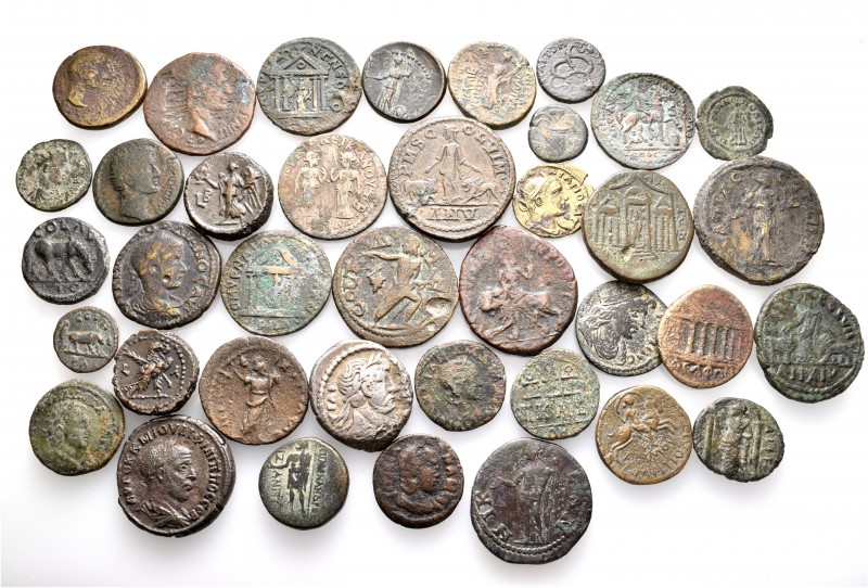 A lot containing 2 silver and 36 bronze coins. All: Roman Provincial. Fine to ve...