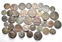 A lot containing 2 silver and 36 bronze coins. All: Roman Provincial. Fine to very fine. LOT SOLD AS IS, NO RETURNS. 38 coins in lot.


From the co...