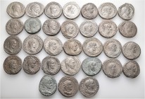 A lot containing 31 silver coins. All: Roman Provincial. About very fine to good very fine. LOT SOLD AS IS, NO RETURNS. 31 coins in lot.