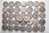 A lot containing 37 silver coins. All: Roman Provincial. About very fine to good very fine. LOT SOLD AS IS, NO RETURNS. 37 coins in lot.