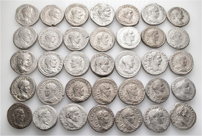 A lot containing 35 silver coins. All: Roman Provincial. About very fine to good...