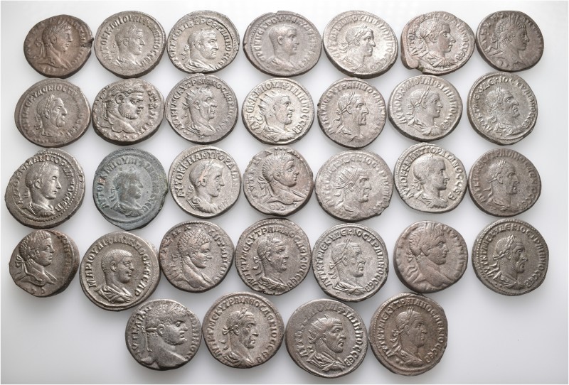 A lot containing 32 silver coins. All: Roman Provincial. About very fine to good...